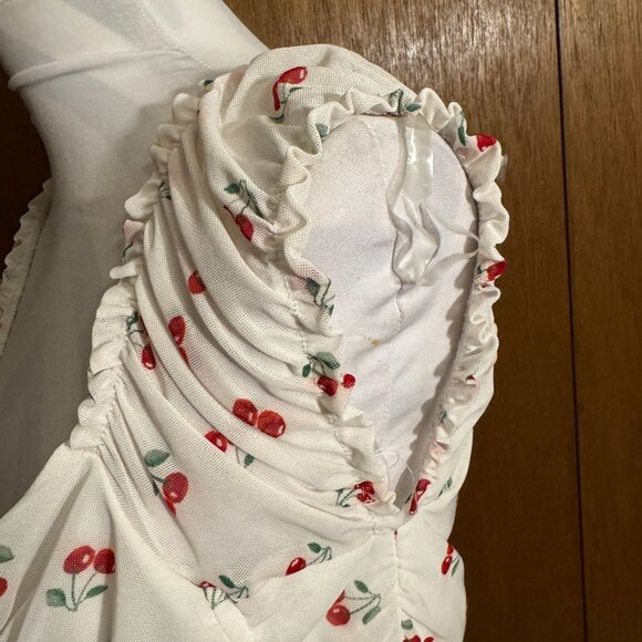 POLLY & ESTHER Ruched Summer Blouse Top - Picture 5 of 13